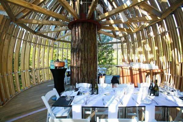 Stunning Tree House Restaurant Suspended 130-feet Above Ground Architecture + Interiors 