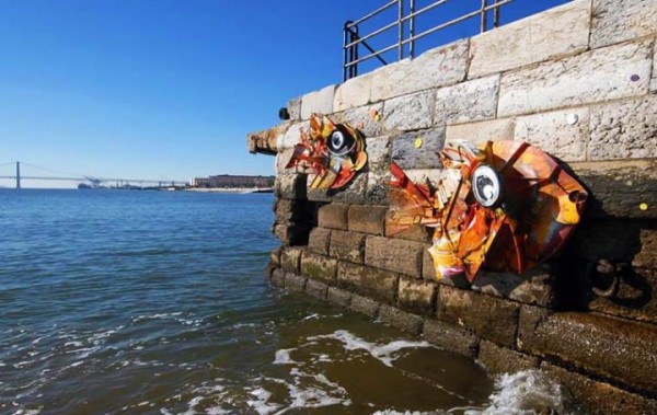Trash turned into Street Art by Artur Bordalo Street Art 