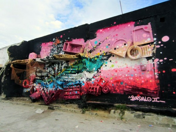 Trash turned into Street Art by Artur Bordalo Street Art 