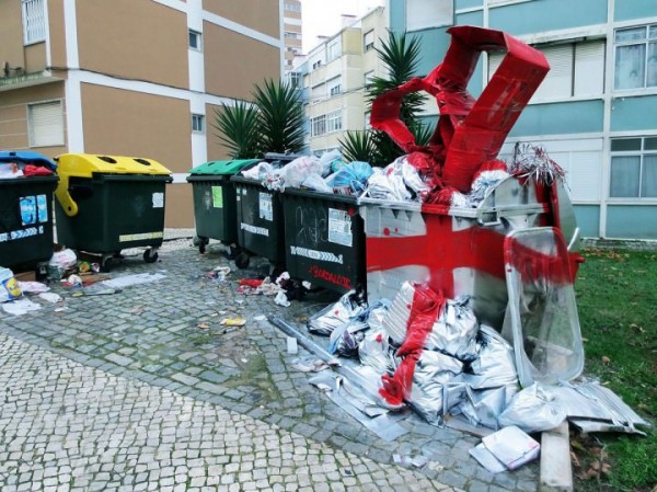 Trash turned into Street Art by Artur Bordalo Street Art 