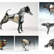 Sculptures Made From Old Car Parts by James Corbett