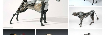 Sculptures Made From Old Car Parts by James Corbett