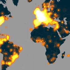 #JeSuisCharlie geotagged tweets