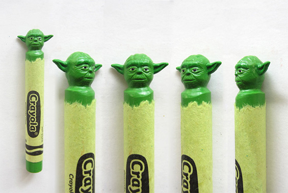 Pop-culture Characters From Carved Wax Crayons By Hoang Tran Art + Graphics 