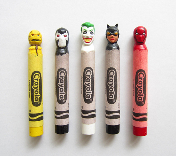Pop-culture Characters From Carved Wax Crayons By Hoang Tran Art + Graphics 