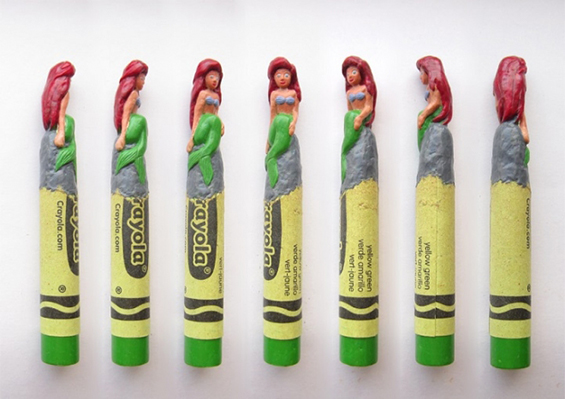 Pop-culture Characters From Carved Wax Crayons By Hoang Tran Art + Graphics 