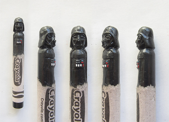 Pop-culture Characters From Carved Wax Crayons By Hoang Tran Art + Graphics 