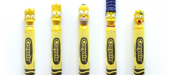 Pop-culture Characters From Carved Wax Crayons By Hoang Tran Art + Graphics 