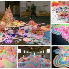 Candy-Like Floor Installations by Tanya Schultz