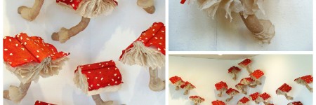 Mushrooms Books Installation Mushrooms Books Installation