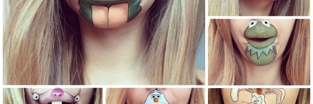 Amazing Cartoon Heroes Recreated on Laura Jenkinson Mouth Amazing Cartoon Heroes Recreated on Laura Jenkinson Mouth