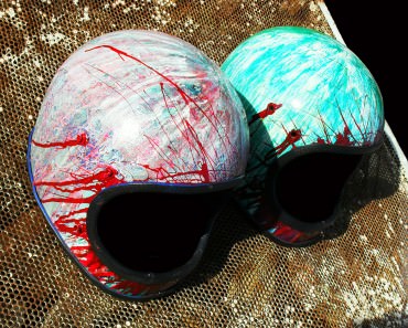 old motorcycle helmet